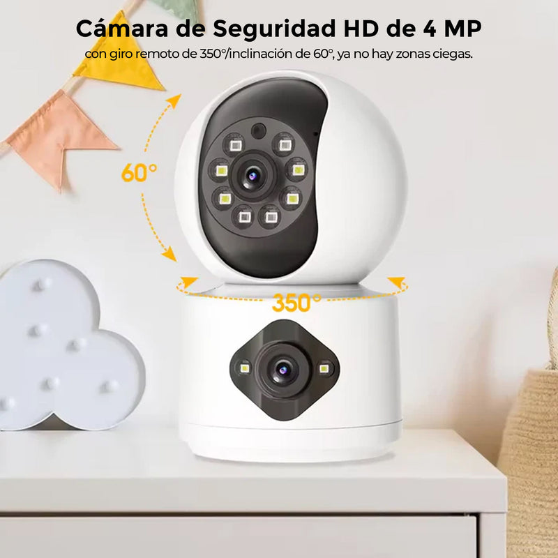 Cámara WIFI 360° doble lente para Interiores