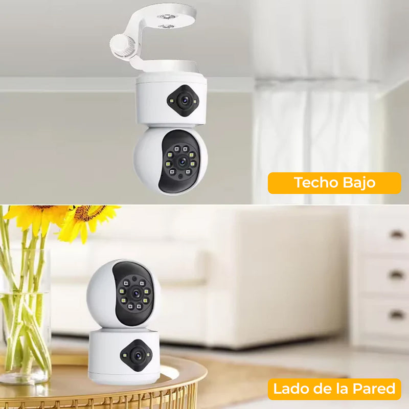 Cámara WIFI 360° doble lente para Interiores