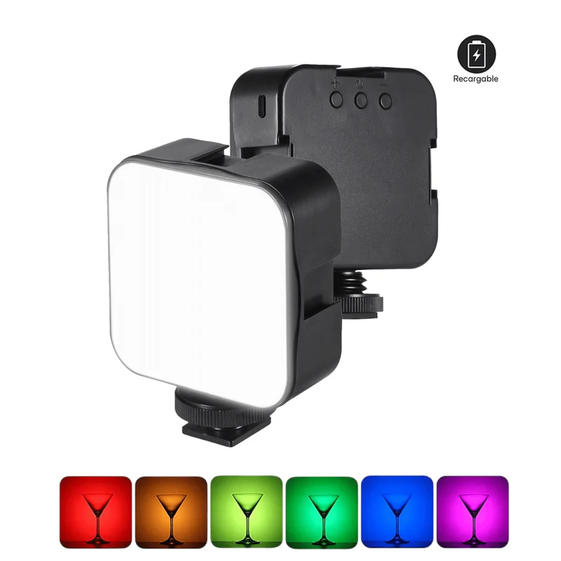 Luz Led RGB Recargable Con Clip AY-83